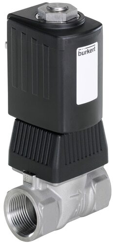 Electroválvula G1/2'' NC Acero inoxidable PTFE 0-25bar/363psi 12VDC 6240 331526