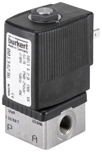 Electroválvula G1/4'' NC Acero inoxidable FKM 0-16bar/232psi 110VAC 6013 351220