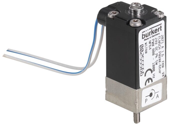 Electroválvula 20x20 mm SFB brida NC Acero inoxidable FKM -1-10bar/-15-145psi 24VDC 2871 307667