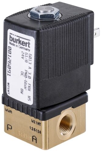 Electroválvula G1/4'' NC Latón NBR 0-1,5bar/22psi 24VCA 6013 315130