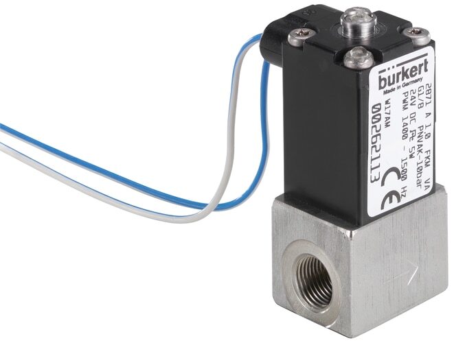 Electroválvula G1/8'' NC Acero inoxidable EPDM -1-3bar/-15-44psi 12VDC 2871 255567