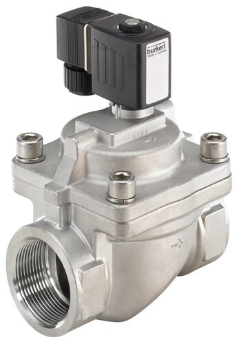 Válvula Solenoide NPT 1 1/4'' NO Acero Inoxidable FKM 0.2-16bar/3-232psi 240VAC Antigolpe De Ariete 6281 306668