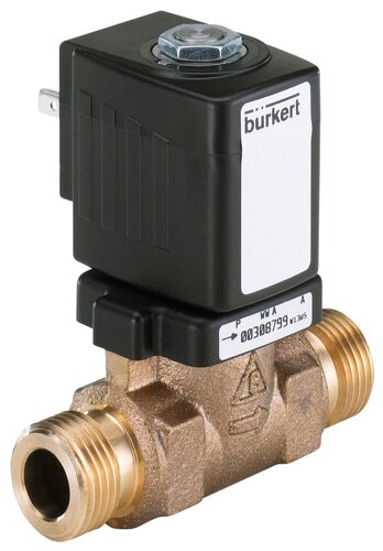 Solenoid Valve G1'' Male NC Bronze EPDM 0-10bar/145psi 24VDC Anti-Waterhammer Drinking Water 6213 311691