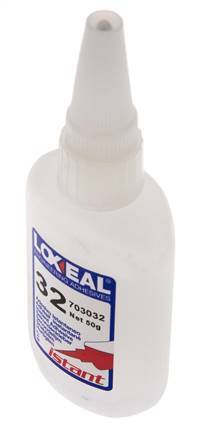 Loxeal Adhesivo Instantáneo 50ml Transparente 2-5s Tiempo de Curado Metal, Plástico, Neopreno/Nbr, Epdm y Superficies de Caucho