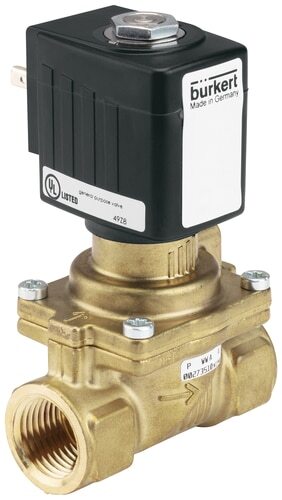 Válvula Solenoide G2 1/2'' NO Latón FKM 0.2-16bar/3-232psi 230VAC Antigolpe De Ariete 6281 20046979