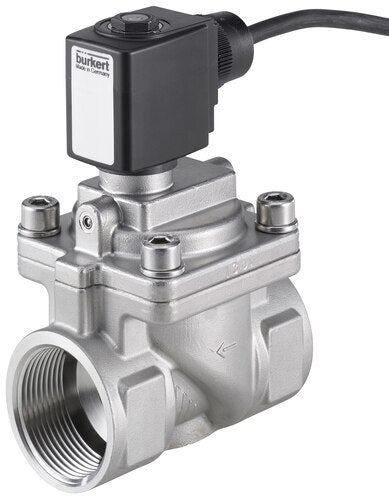 Válvula Solenoide G1 1/2'' NC Acero Inoxidable FKM 0.2-16bar/3-232psi 24VAC/DC Antigolpe De Ariete ATEX 6281 349765