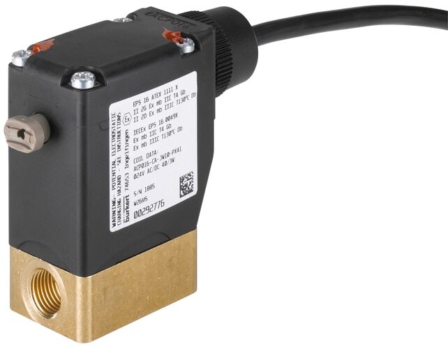 Electroválvula G1/4'' NO Latón NBR 0-5bar/73psi 24VAC/DC 0330 353613