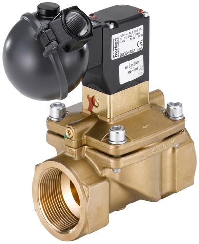 Válvula Solenoide G1'' NC Latón NBR 0.2-10bar/3-145psi 230VAC/DC Antigolpe De Ariete ATEX 5282 368558