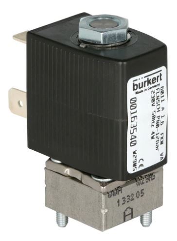 Válvula Solenoide 20x20mm Brida NC Acero Inoxidable FKM 0-4.5bar/65psi 24VDC 6011 134135