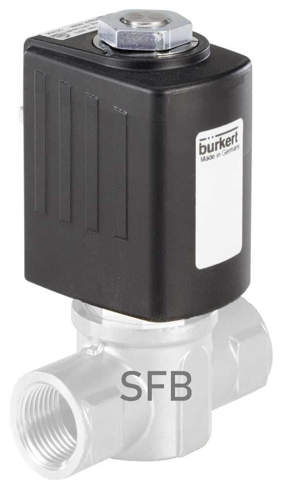 Válvula Solenoide 40x40mm SFB Brida NO Latón FKM 0-16bar/232psi 12VDC 6027 267390