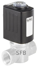 Válvula Solenoide 40x40mm SFB Brida NO Latón FKM 0-16bar/232psi 12VDC 6027 267390