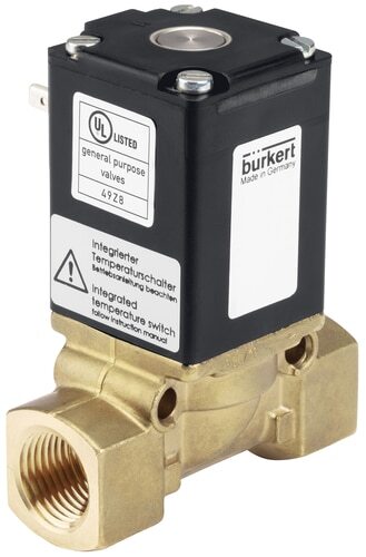 Válvula Solenoide G2'' NC Latón EPDM 0-12bar/174psi 24VDC Vacío Antigolpe De Ariete 0290 123204