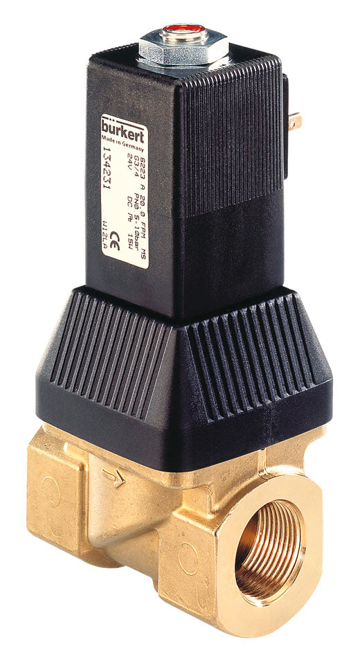 Válvula Solenoide NPT 1'' NC Latón FKM 0.5-10bar/7-145psi 24VDC 6223 463894