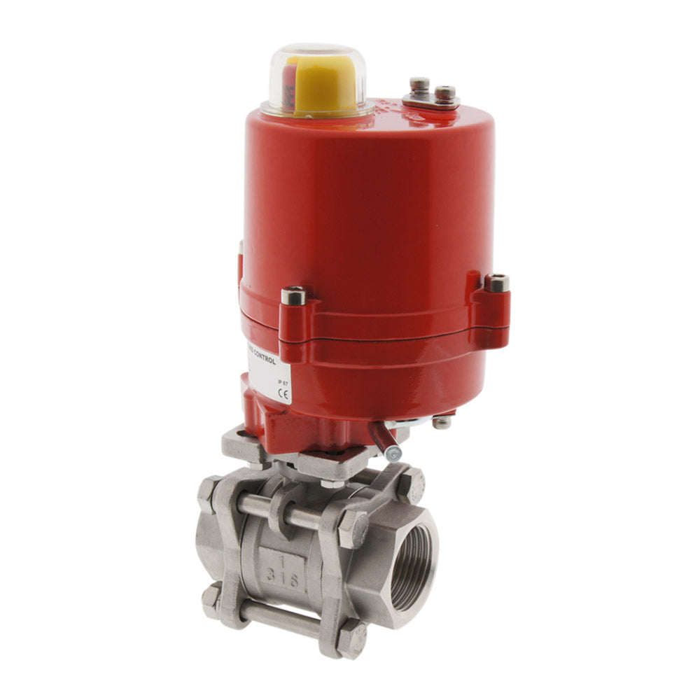 Válvula De Bola Electrica De 2 Vías G2'' Acero Inoxidable 12V CC