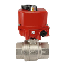 G 1/2 pulgada 2 vías latón Válvula de bola eléctrica modulante 24 V CA/CC