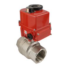 G 1/2 pulgada 2 vías latón Válvula de bola eléctrica modulante 24 V CA/CC