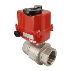G 1/2 pulgada 2 vías latón Válvula de bola eléctrica modulante 24 V CA/CC