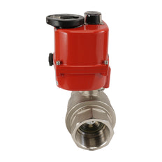 G 1/2 pulgada 2 vías latón Válvula de bola eléctrica modulante 24 V CA/CC