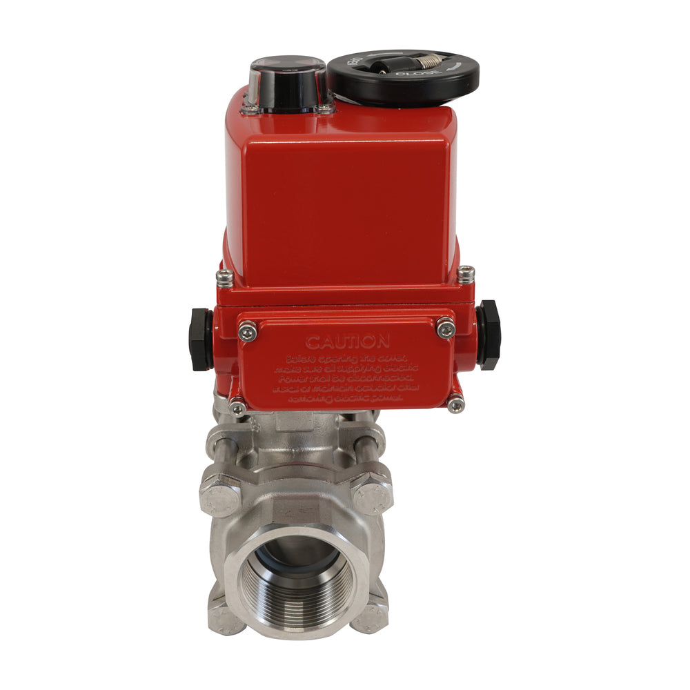G1'' 2 Vías Acero Inoxidable Válvula De Bola Eléctrica Modulante 24V CA/CC