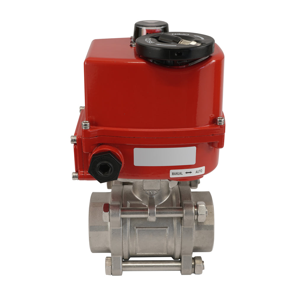 G1'' 2 Vías Acero Inoxidable Válvula De Bola Eléctrica Modulante 24V CA/CC