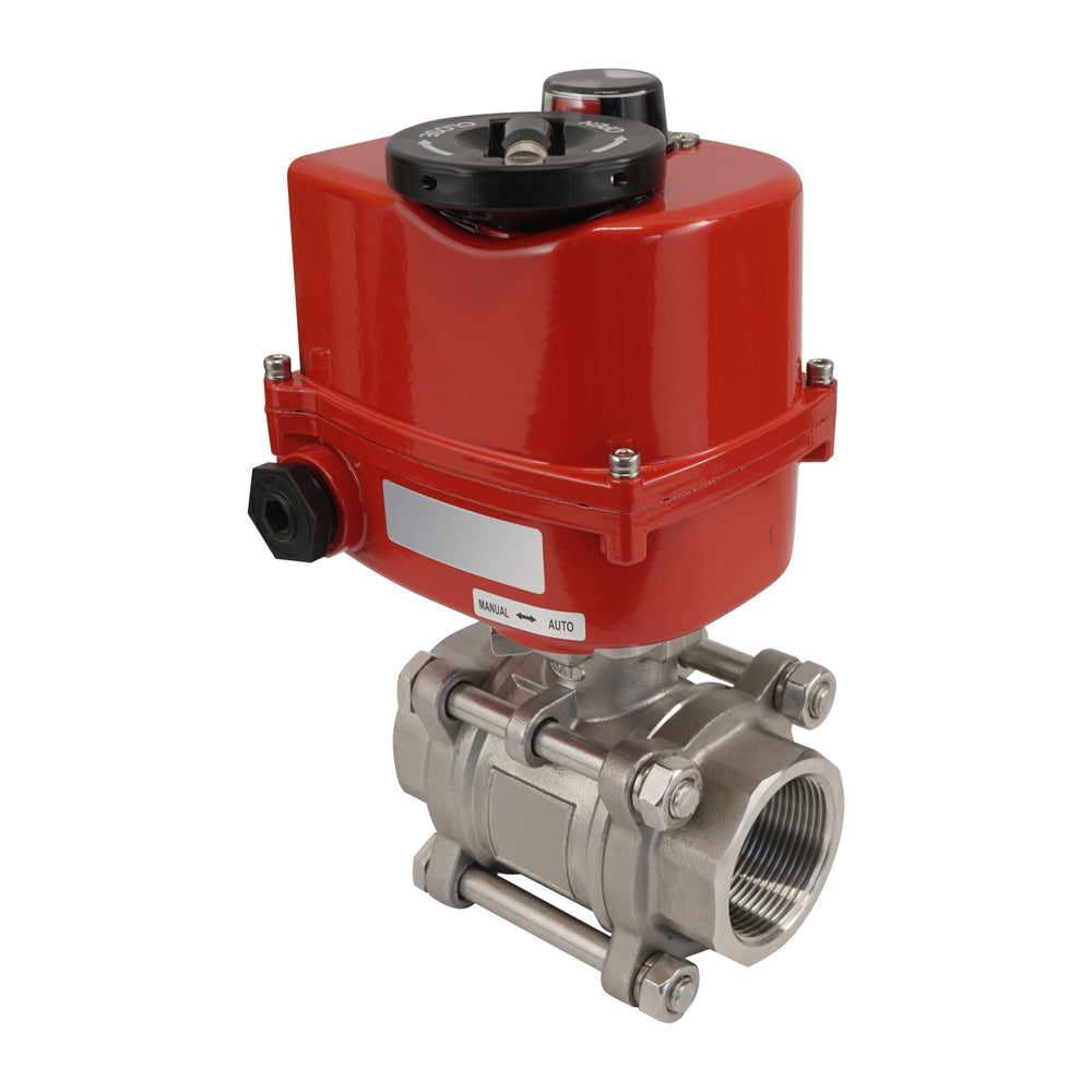 G1'' 2 Vías Acero Inoxidable Válvula De Bola Eléctrica Modulante 24V CA/CC