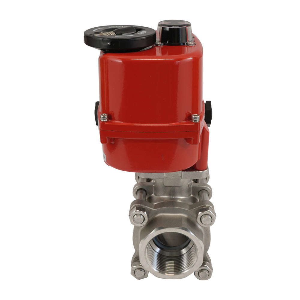 G1'' 2 Vías Acero Inoxidable Válvula De Bola Eléctrica Modulante 24V CA/CC