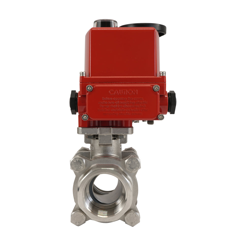 G1'' 2 Vías Acero Inoxidable Válvula De Bola Eléctrica Modulante 24V CA/CC
