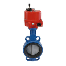 Válvula de Mariposa Electrica DN32 24V AC/DC Lug GGG40 NBR AG5