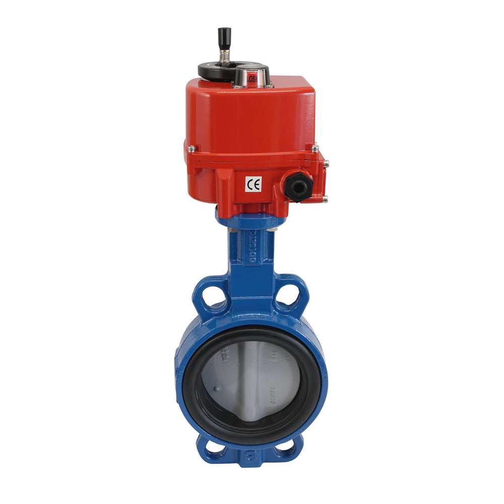 Válvula de Mariposa Electrica DN50 24V AC/DC Wafer de acero inoxidable EPDM AG5