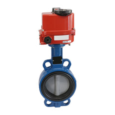 Válvula de Mariposa Electrica DN65 120-240V AC/DC Wafer GGG40 EPDM Agua potable AG5