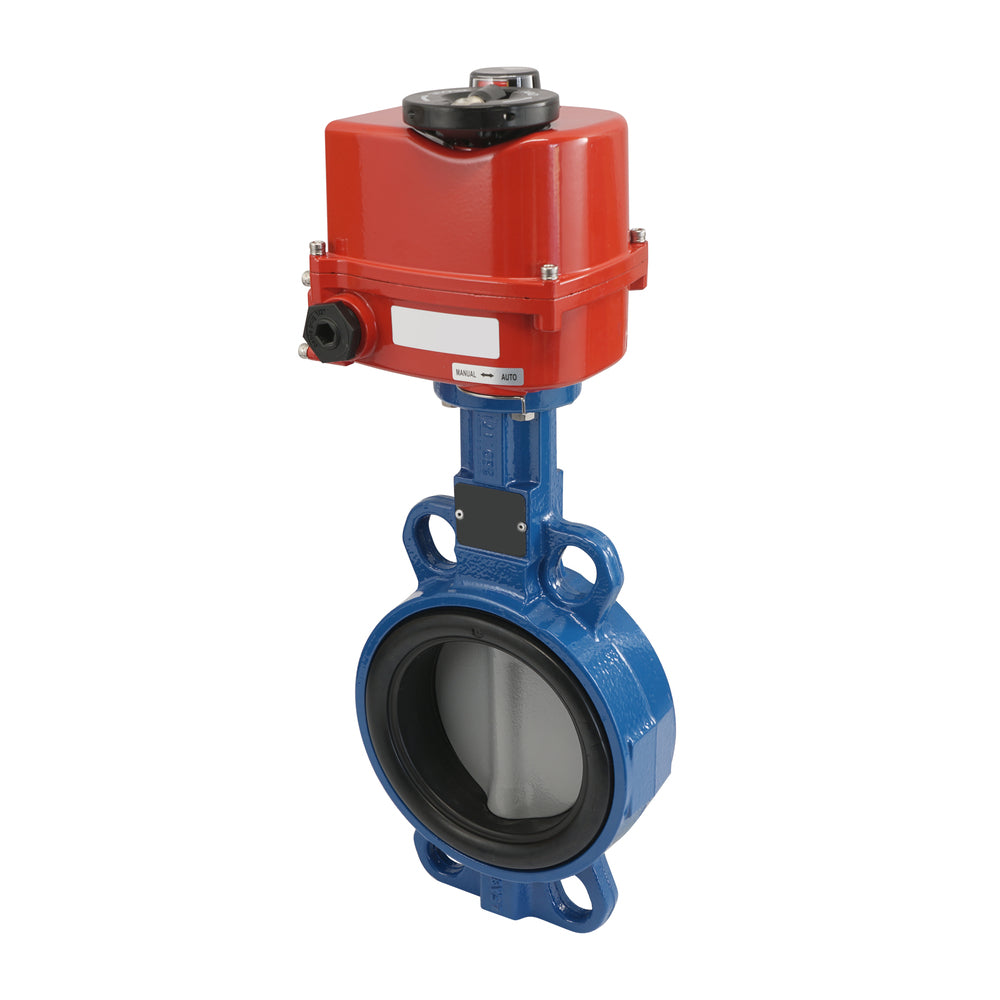 Válvula de Mariposa Electrica DN32 24V AC/DC Wafer GGG40 EPDM Agua potable AG5