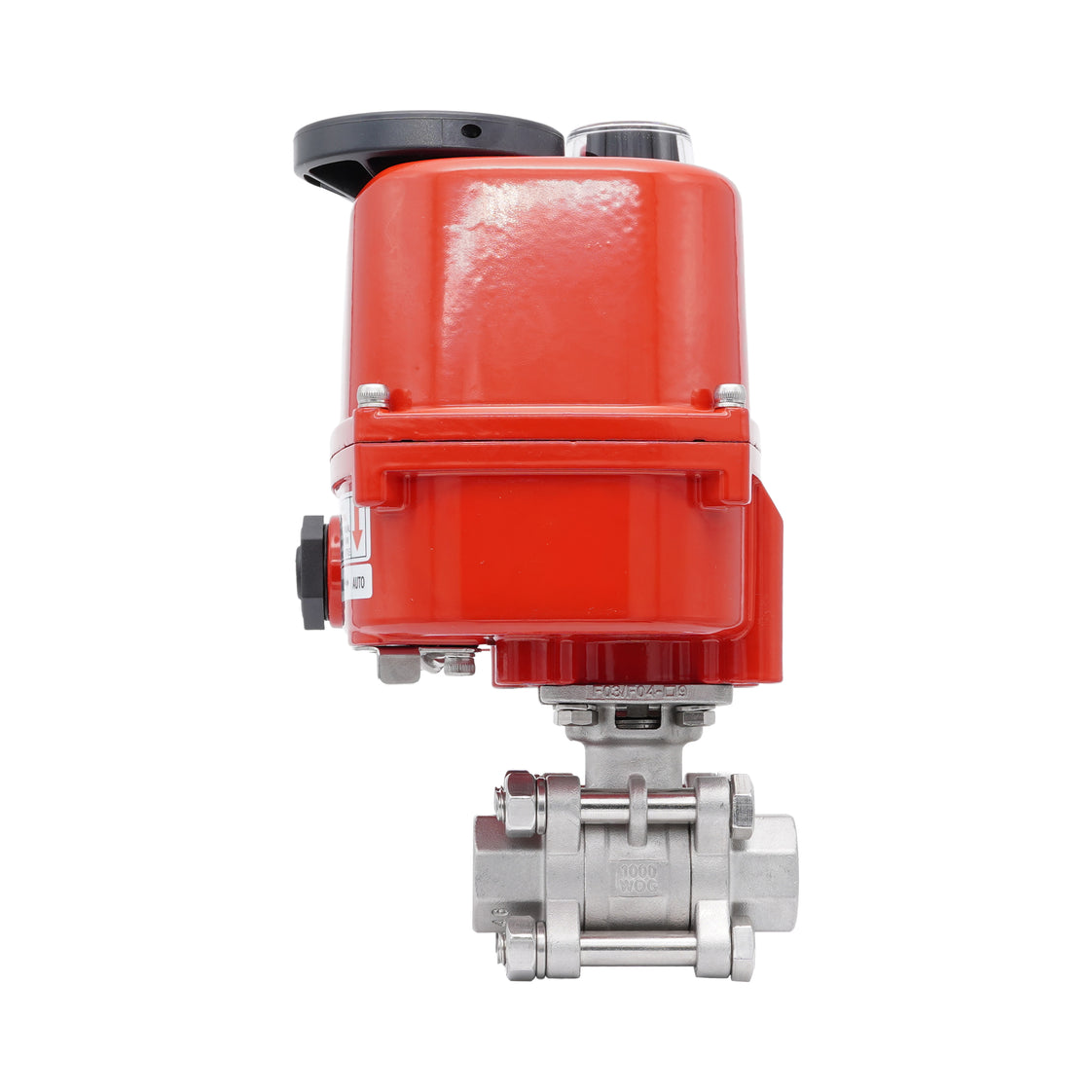 Válvula de Bola Eléctrica Modulante de Acero Inoxidable 2 Vías Rp 1-1/2'' 24 V AC/DC