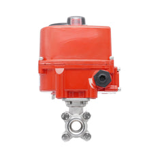 Válvula de Bola Eléctrica Modulante de Acero Inoxidable 2 Vías Rp 1-1/2'' 24 V AC/DC