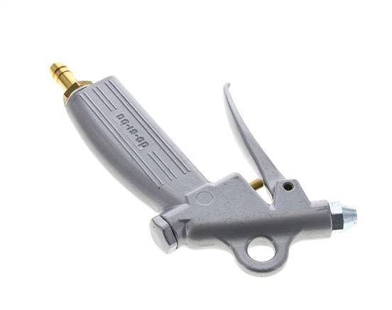 pistola de aire de aluminio de flujo ajustable de 9 mm con boquilla corta