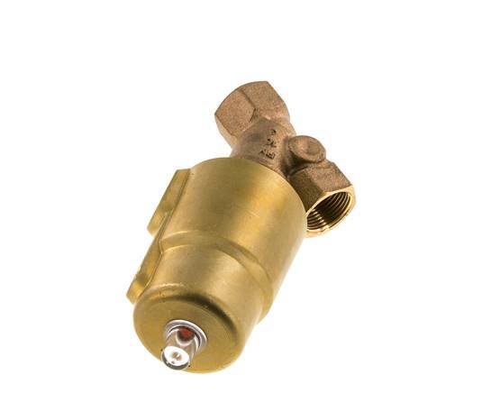 G3/4'' PTFE/NBR 16bar NC Válvula de asiento inclinado Latón AL2