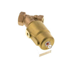 G1'' PTFE/NBR 16bar Válvula de asiento angular NC (Cierre Ag. Flujo) Latón AL2