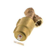 G1'' PTFE/NBR 16bar Válvula de asiento angular NC (Cierre Ag. Flujo) Latón AL2