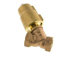 G1'' PTFE/NBR 16bar Válvula de asiento angular NC (Cierre Ag. Flujo) Latón AL2