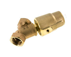 G1'' PTFE/NBR 16bar NC Válvula de asiento inclinado Latón AL2