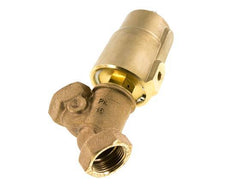 G1'' PTFE/NBR 16bar NC Válvula de asiento inclinado Latón AL2