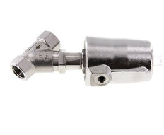 Válvula de asiento inclinado G1/2'' PTFE 25bar NC Acero inoxidable AL2