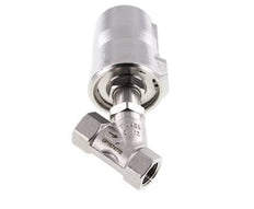 Válvula de asiento inclinado G1/2'' PTFE 25bar NC Acero inoxidable AL2