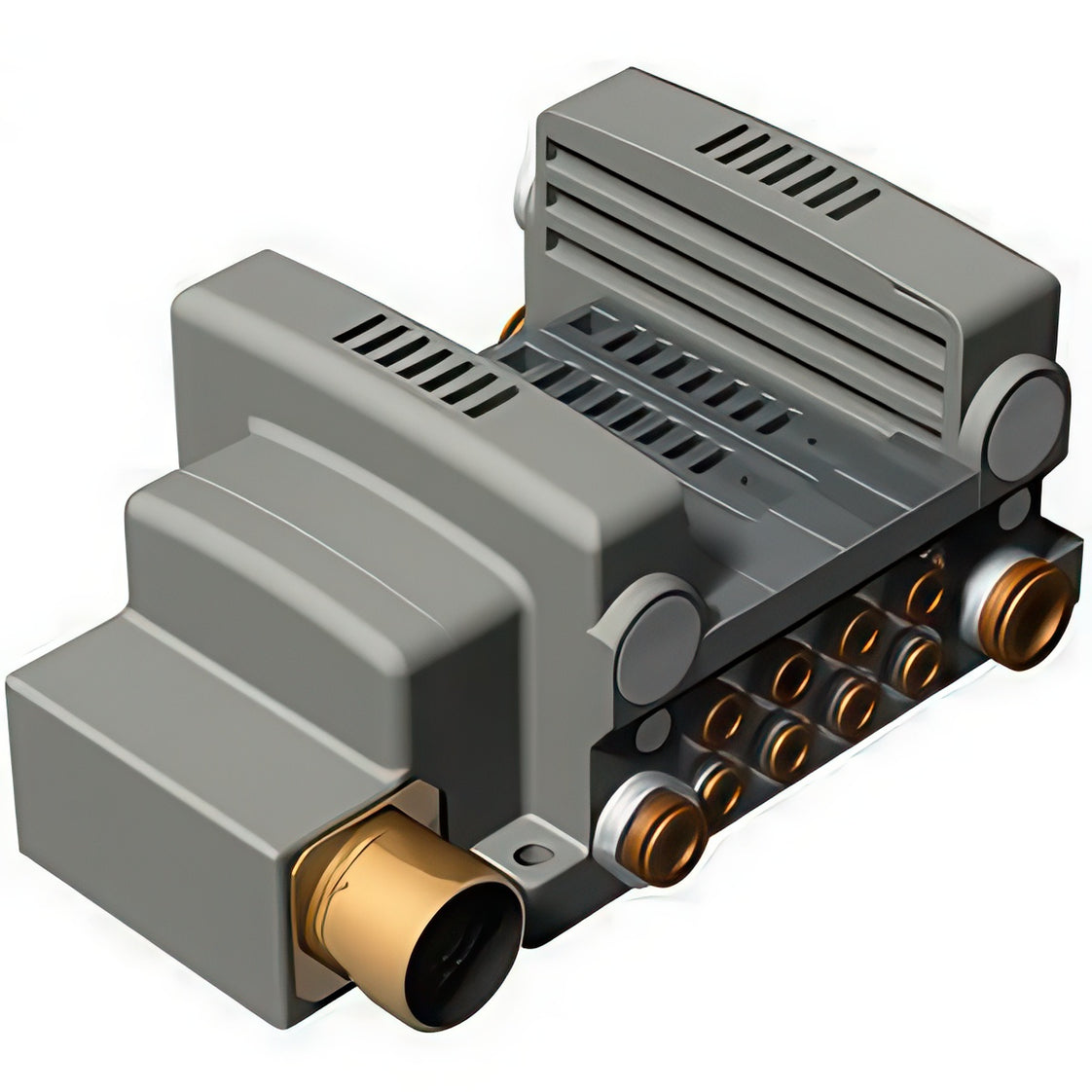 Componente De Operación SMC Con Kit De Conector Múltiple IP67 8-mm Push-In - VV5QC21-04C8MD0