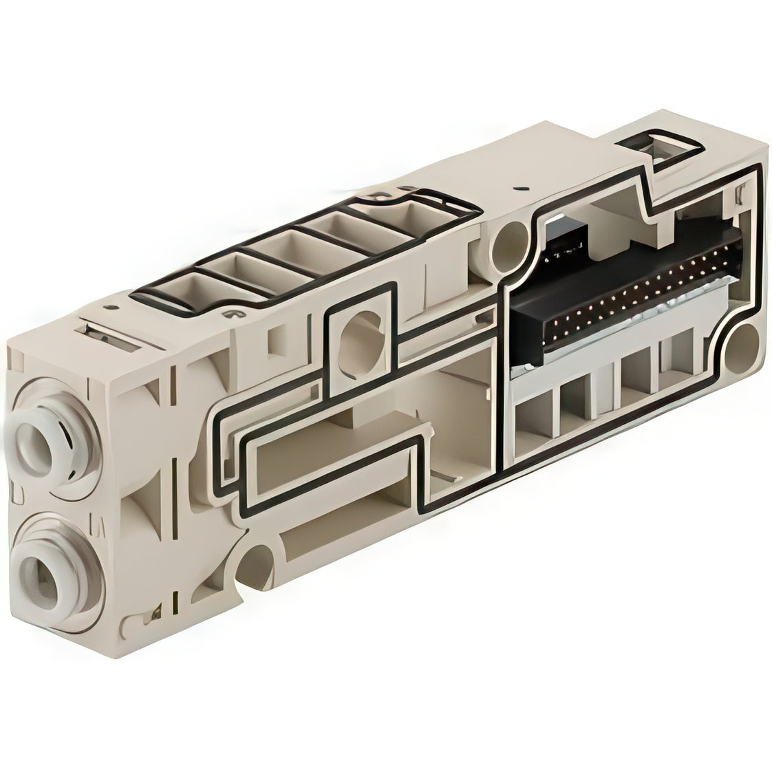 Ensamblaje De Bloqueo De Colectores SMC 3.2mm Push-In - SV1000-50-2A-C3