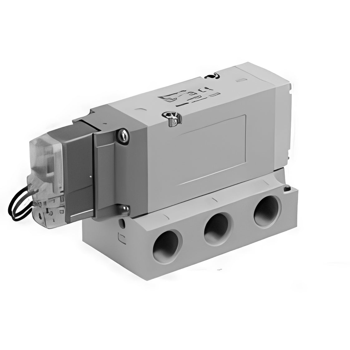 SMC Válvula Solenoide Neumática De 5/2 Vías Placa Base Con Rosca Rc Y Rectificador - VF3243-5YO1