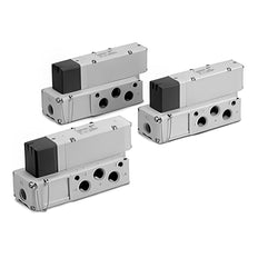 SMC Válvula Solenoide Neumática De 5/3 Vías Placa Base Rosca Rc - VQC4300-51