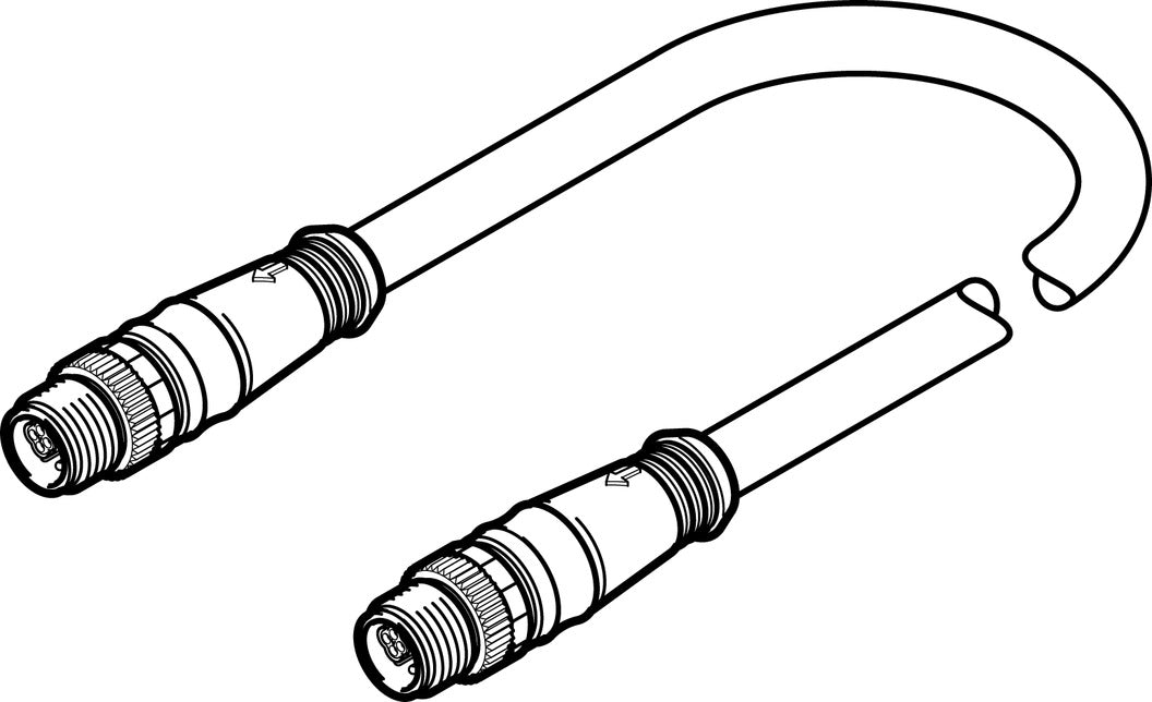 Festo Cable De Conexión Conector Híbrido M12x1 2m - 576015