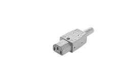 Martin Kaiser MK Enchufe IEC C13 70 Grados 10 Amp Gris - 794/gr [25 Piezas]