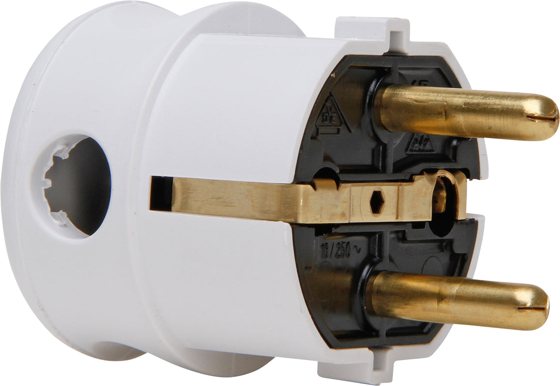 Kopp Arctic Blanco Enchufe En Ángulo Recto Con Entrada Lateral - 1785.0200.7 [50 Piezas]