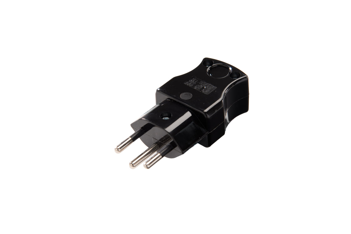 Martin Kaiser Enchufe Suizo Tipo J CH T12 Negro - 585N/sw [50 Piezas]
